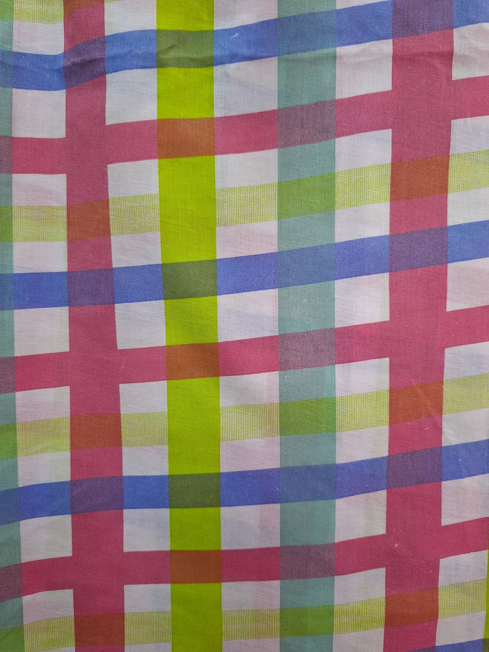 Cotton Unstitched Machine Print suits with high quality fabric
