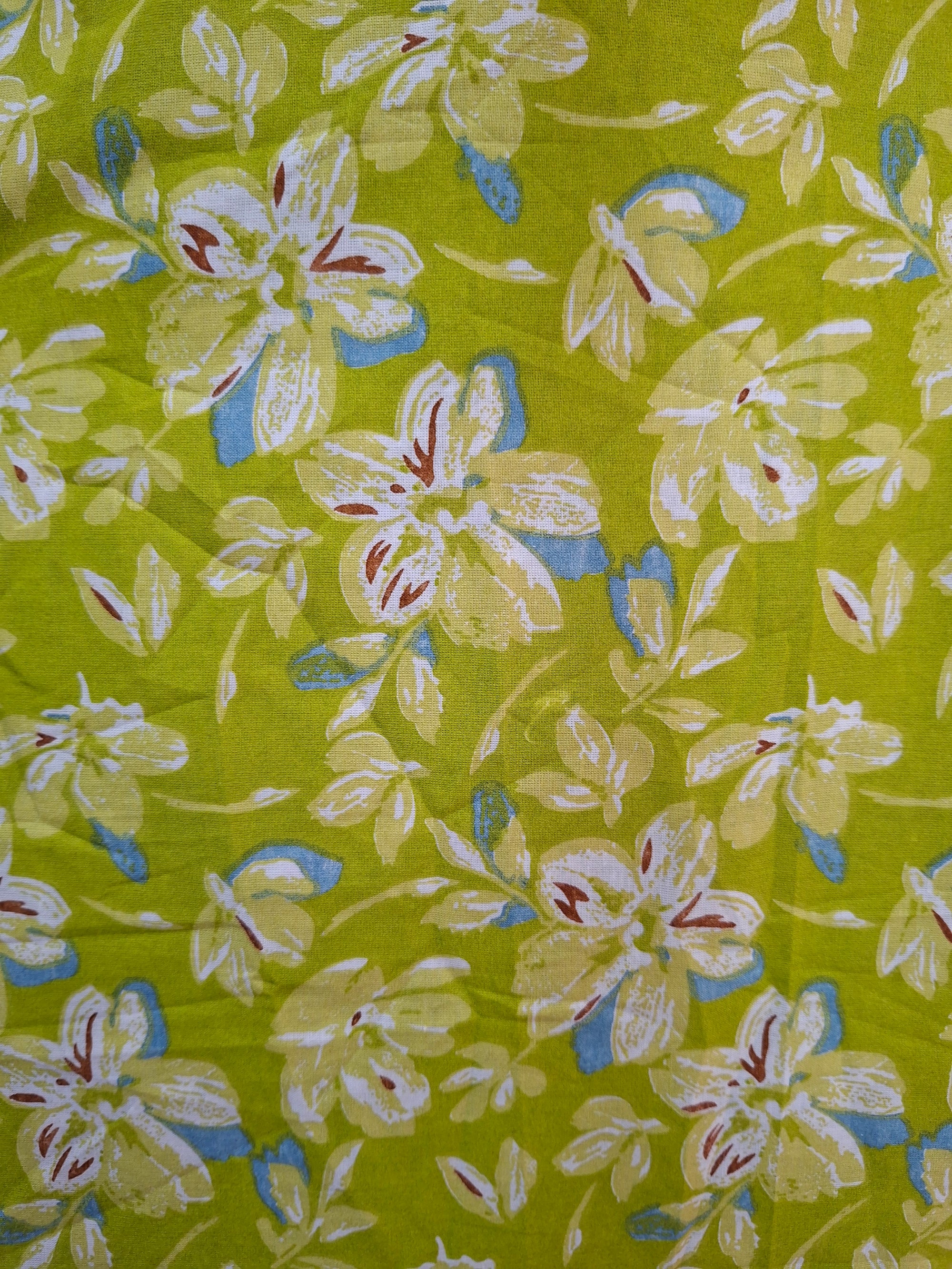 Cotton Unstitched Machine Print suits with high quality fabric