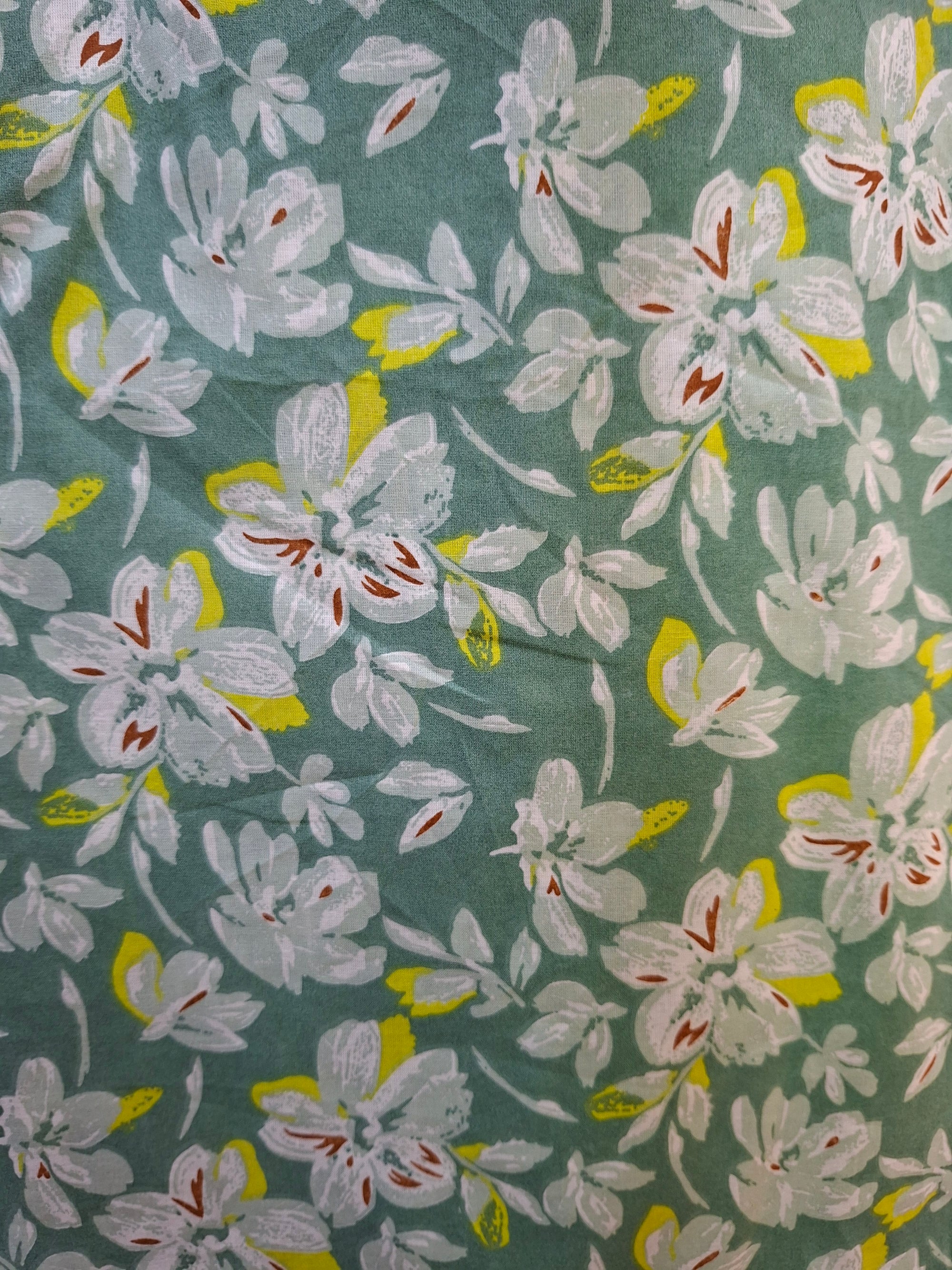 Cotton Unstitched Machine Print suits with high quality fabric