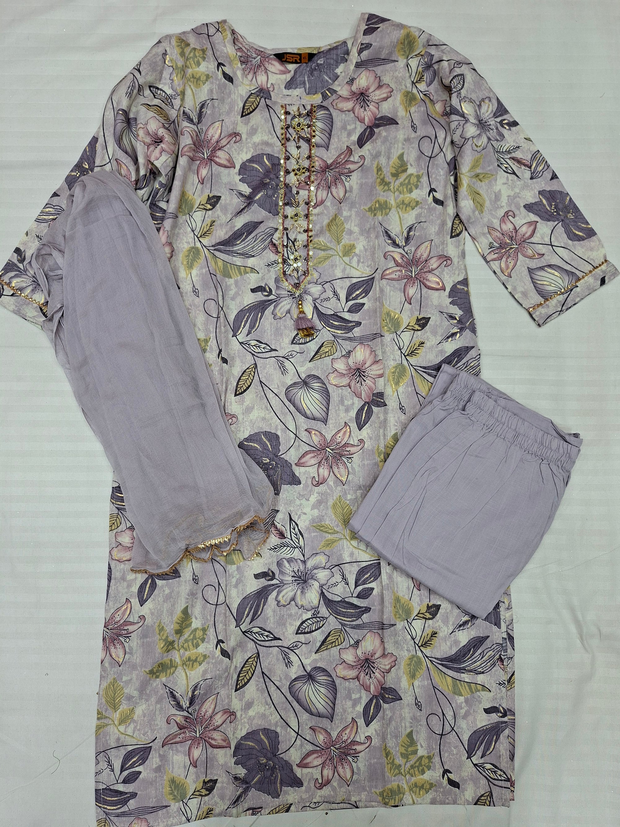 Ready made hand print Premium Quality suits in Multi color prints