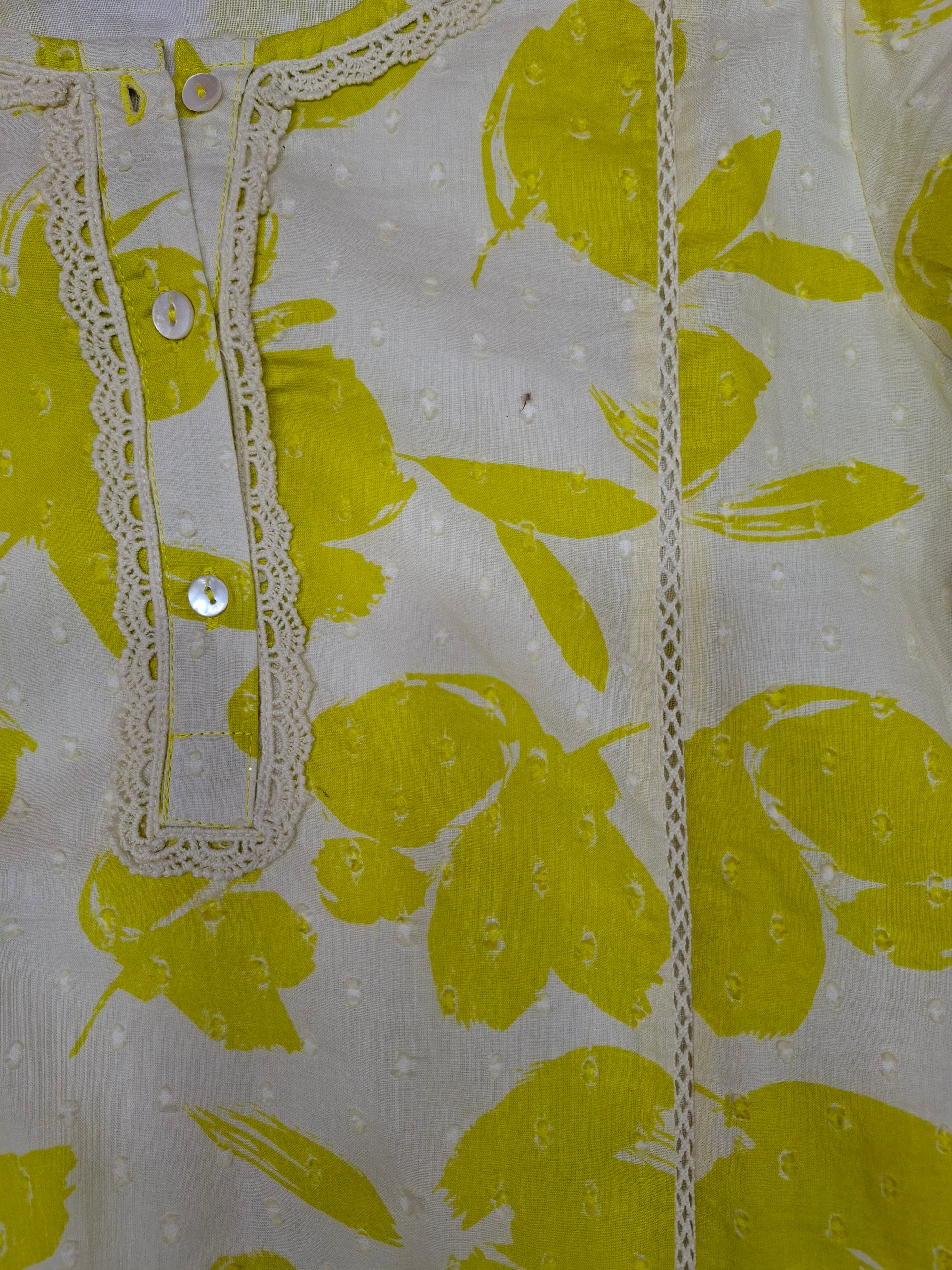 Ready made hand print Premium Quality suits in Lime color prints