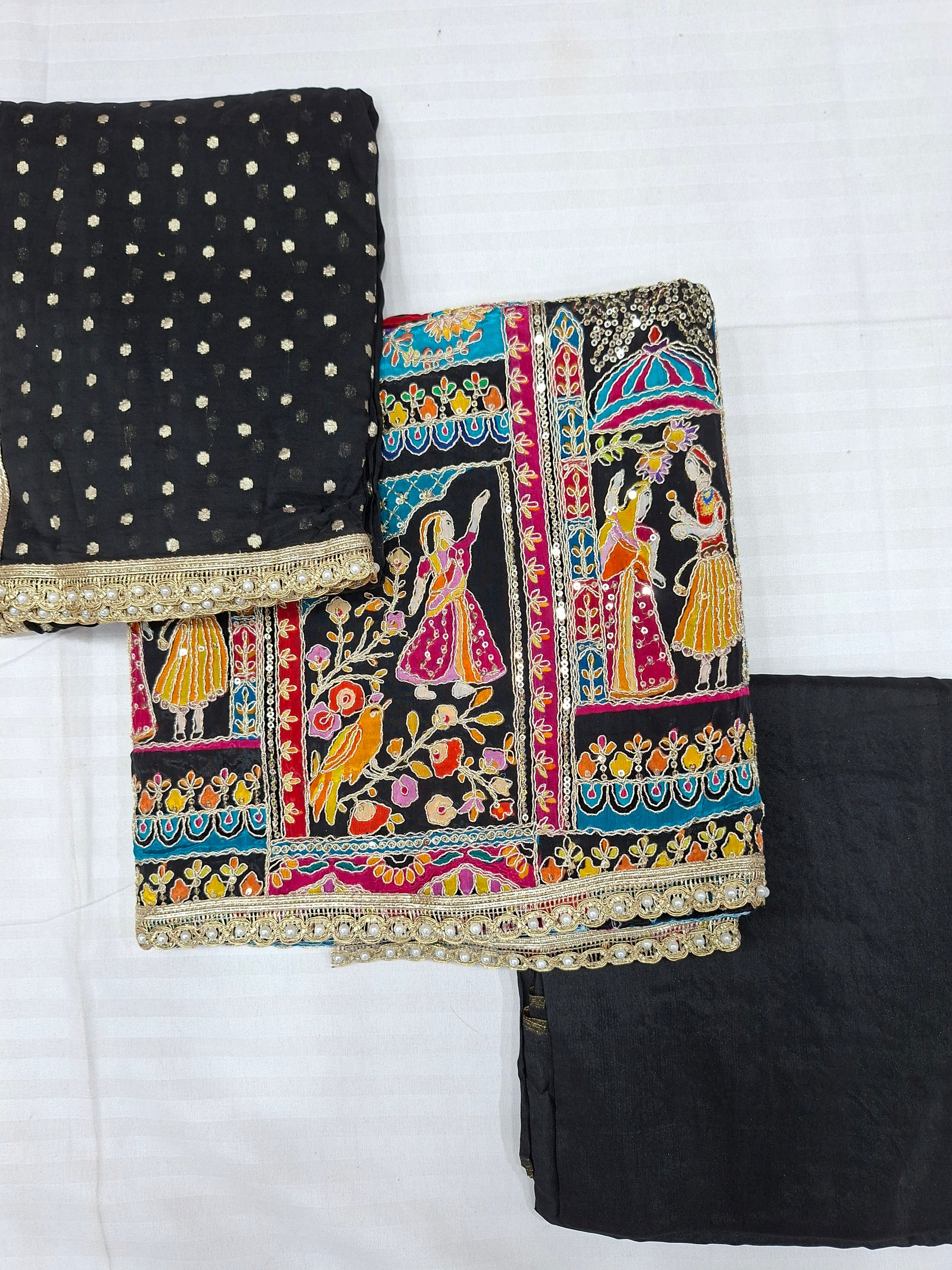 Special Raja Rani premium handprint unstitched suit