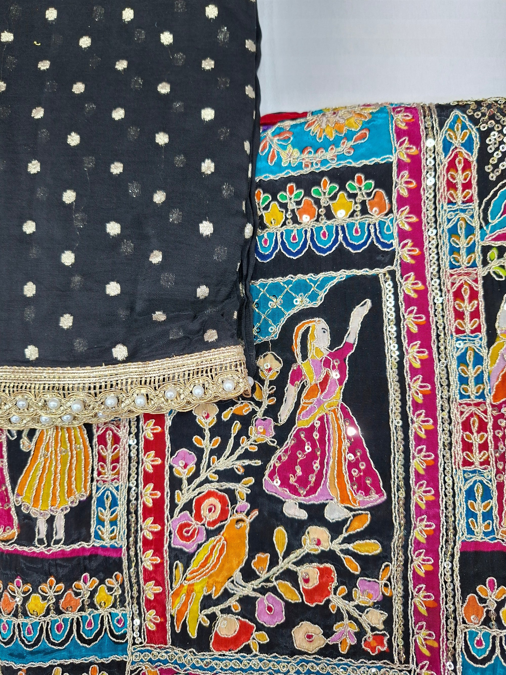 Special Raja Rani premium handprint unstitched suit